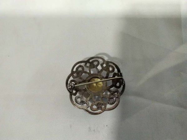 lot 350 vintage sterling silver brooch & shawl pin - Image 4