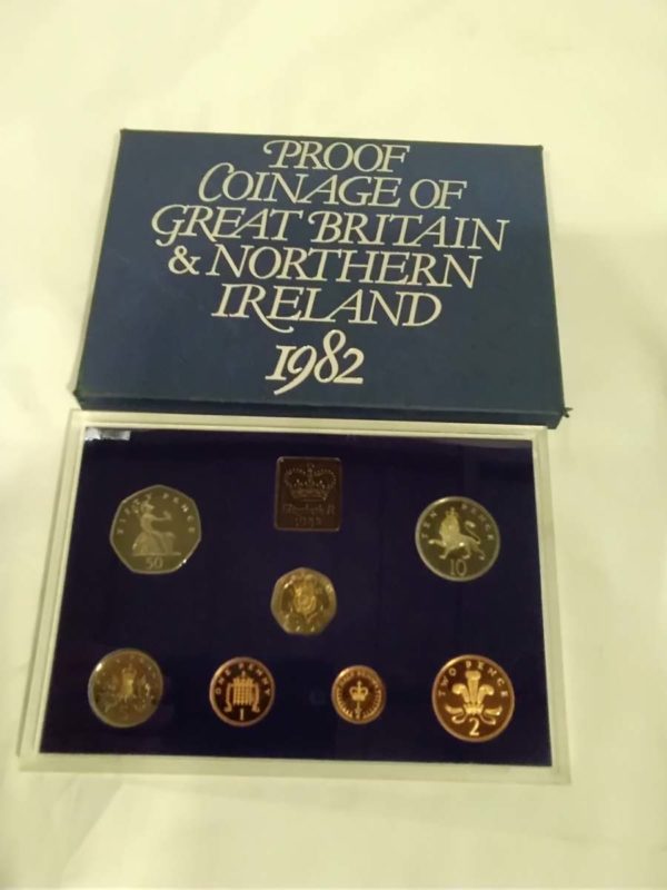 lot 383 Royal Mint proof of coinage Great Britain & Northern Ireland 1982