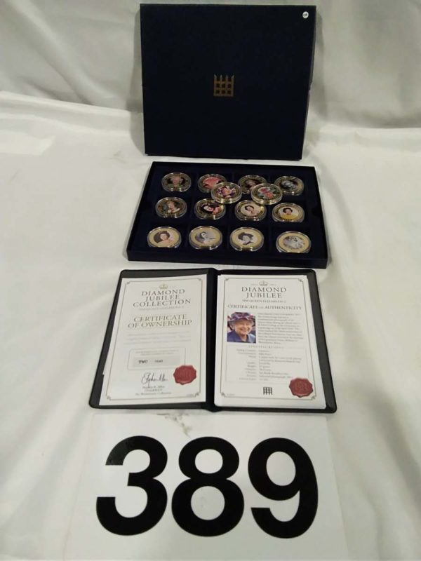 lot 389 Diamond Jubilee collectors coins x14 coins - Image 2