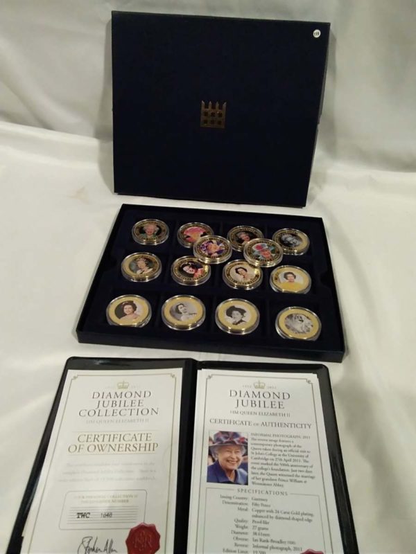 lot 389 Diamond Jubilee collectors coins x14 coins