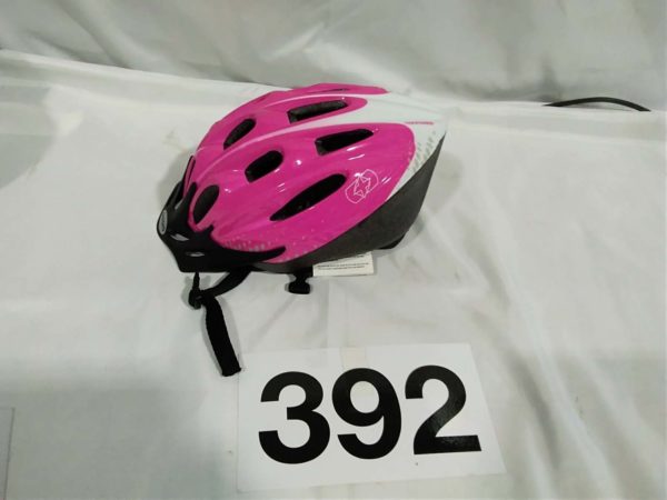 lot 392 pink bike helmet ( unused)