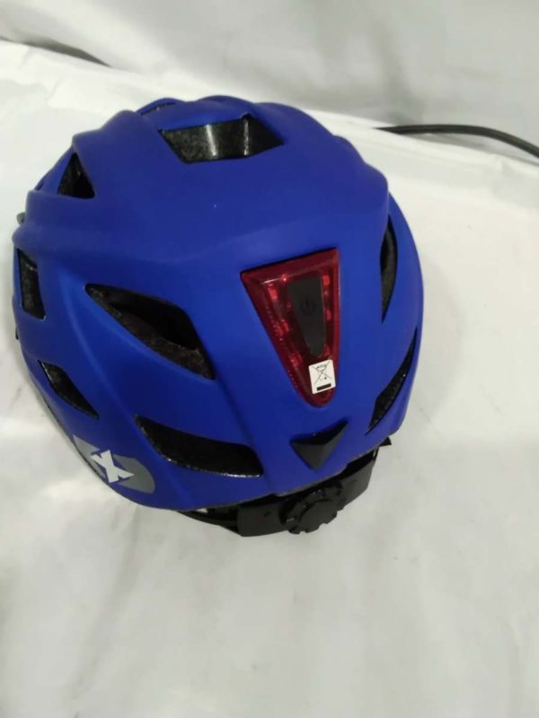 lot 393 blue bike helmet with light at the back ( unused) - Image 4