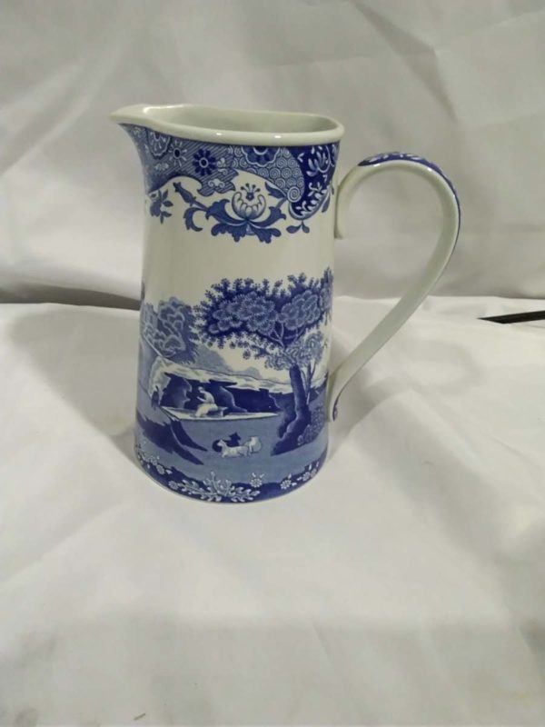 lot 410 Spode wall mountable jug blue & white - Image 5