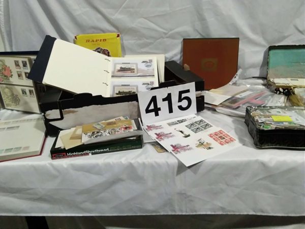 lot 415 Loose stamps, stamp albums & books - Image 12