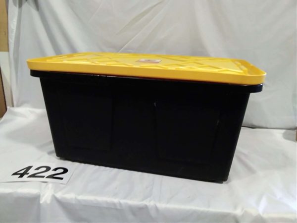 lot 422 large storage box & tool box - Image 2