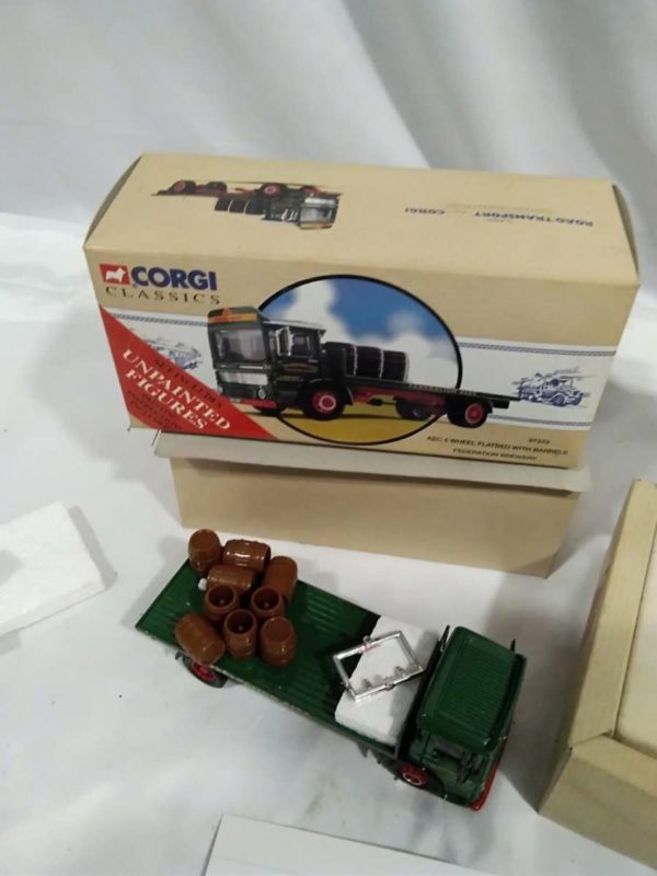 lot 428 Corgi Bedford removals & flatbed with barrels - Image 6