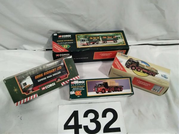 lot 432 4x Corgi Eddie Stobart model trucks - Image 3