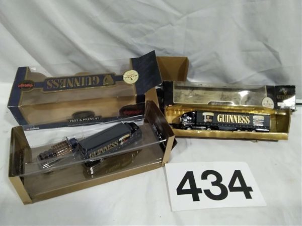 lot 434 2 Guinness Corgi trucks ( boxes damaged)