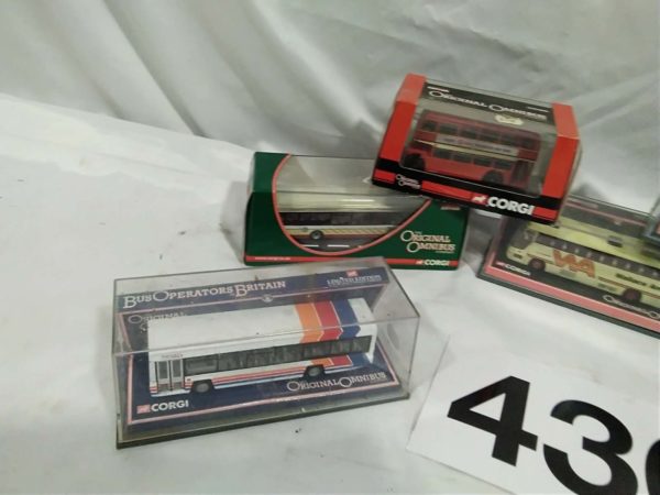 lot 436 6 x boxed Corgi bus models - Image 7