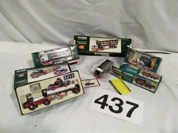 lot 437 Eddie Stobart Corgi Trucks x5