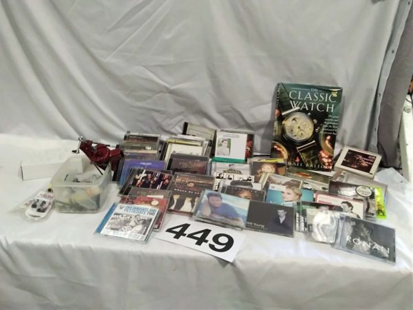 lot 449 cd’s, vice, bits & bobs