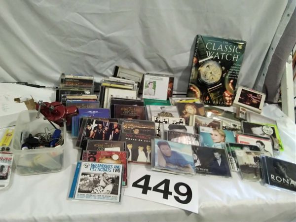 lot 449 cd’s, vice, bits & bobs - Image 3