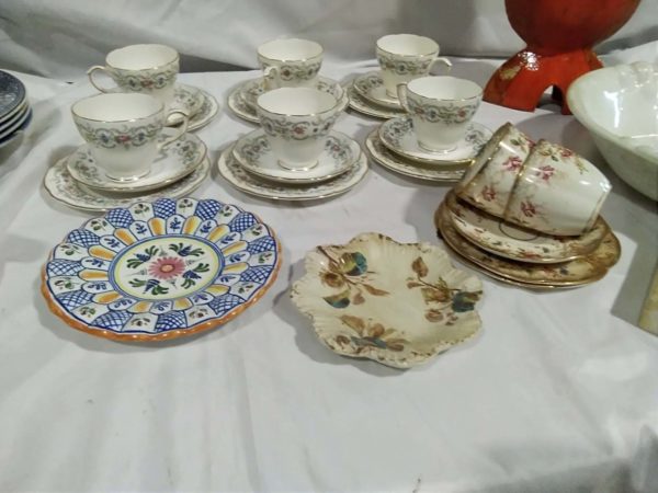 lot 476 mixed China inc blue & white plates - Image 8