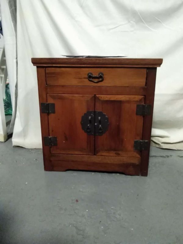 lot 158 miniature cabinet with cupboard & drawer