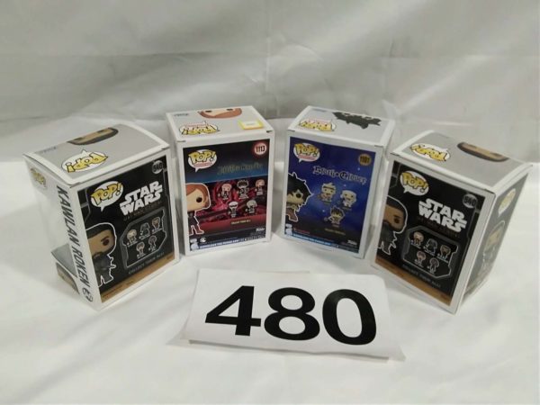 lot 480 4x Funko Pop Figures - Image 4