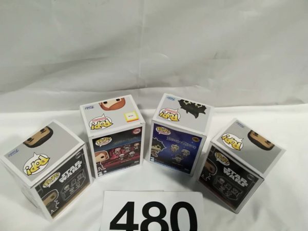 lot 480 4x Funko Pop Figures - Image 3