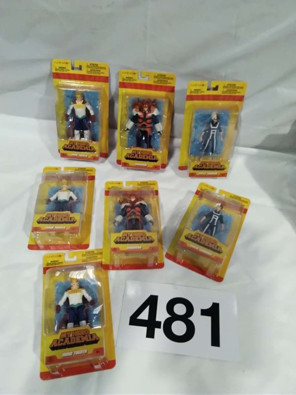 lot 481 My Hero Academia figures sealed & carded