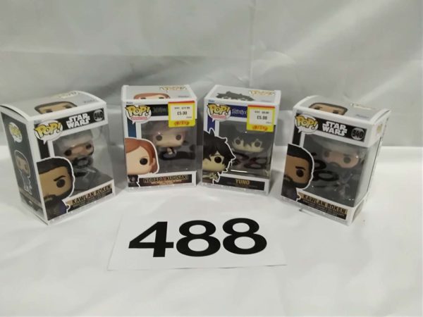 lot 488 4x Funko Pop Figures - Image 2