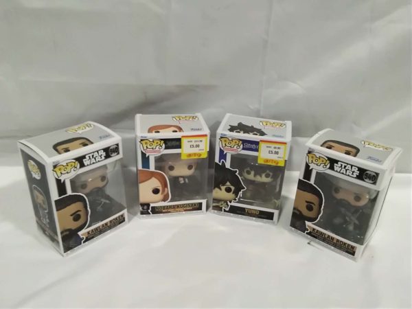 lot 488 4x Funko Pop Figures