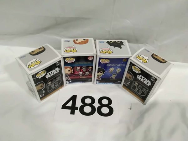 lot 488 4x Funko Pop Figures - Image 3