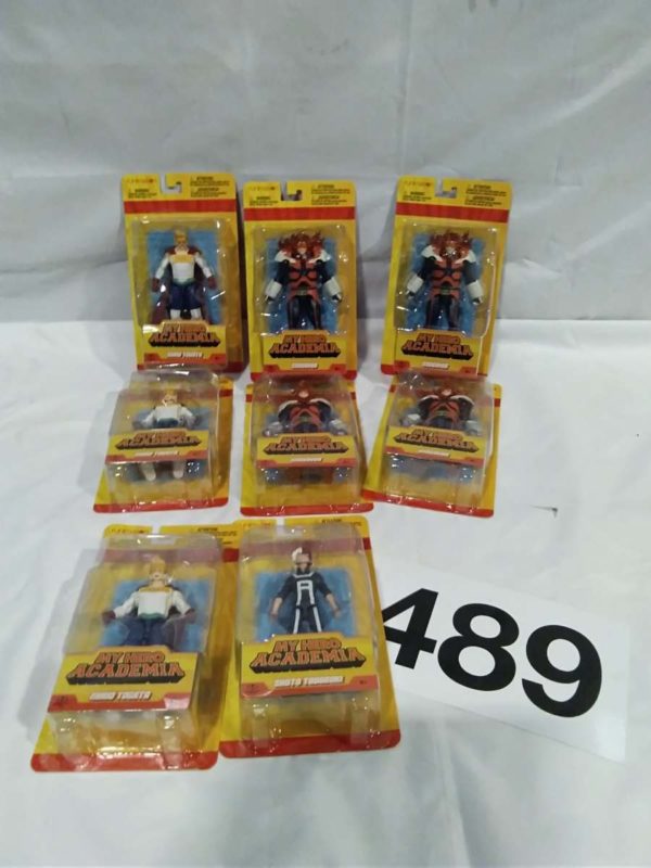 lot 489 My Hero Academia figures sealed & carded