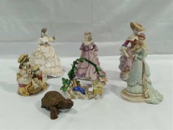 lot 501 Royal Worcester & coalport figurines plus others