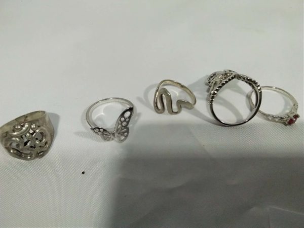 lot 510 7x sterling silver rings - Image 2