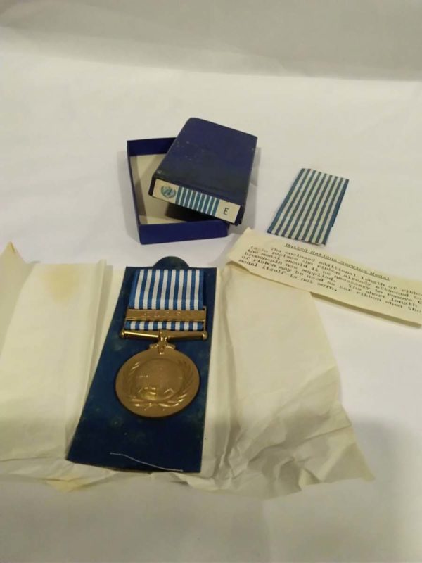 lot 519 genuine 1951-53 United Nations Issued full size medal