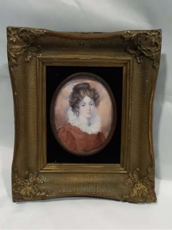 lot 522 2x hand painted miniature pictures - Image 5