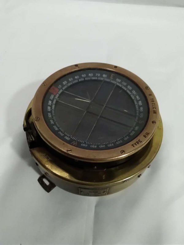 lot 538 military brass cased compass - Image 6