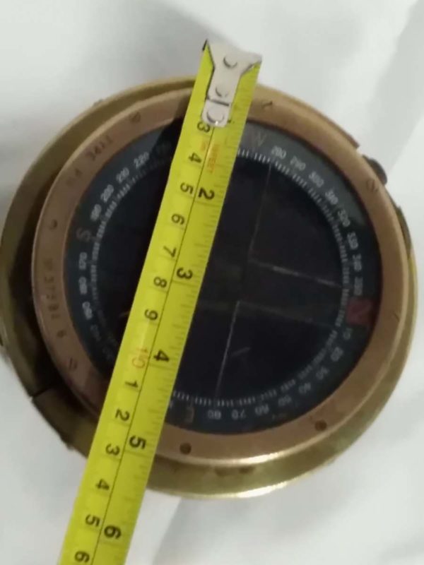 lot 538 military brass cased compass - Image 3