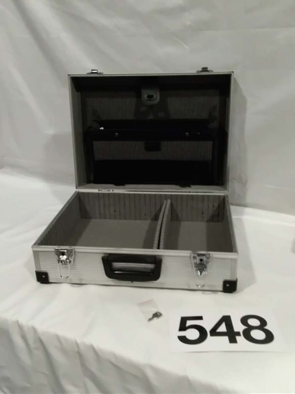 lot 548 coin collectors case/ briefcase & key - Image 2