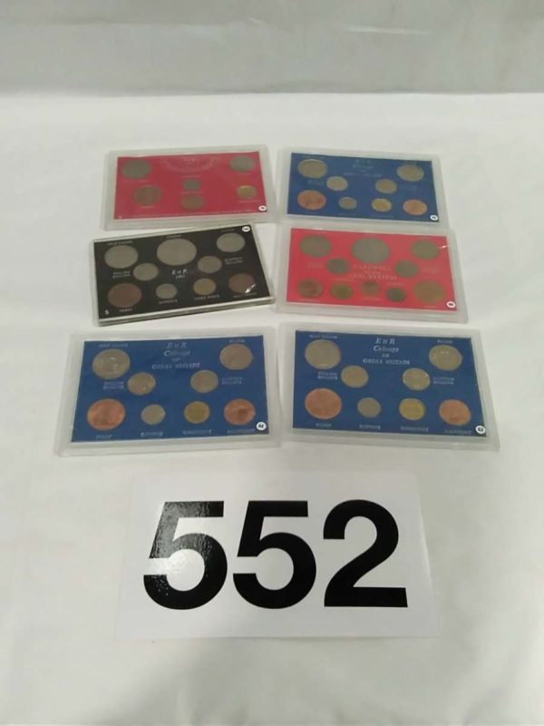 lot 552 6x cased coinage sets - Image 2