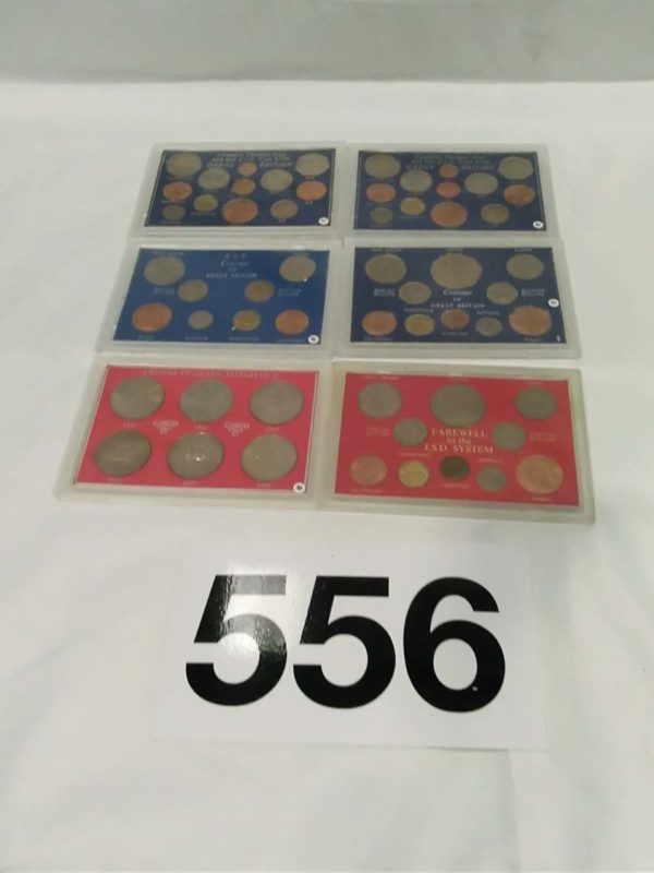 lot 556 6x British coinage sets - Image 2