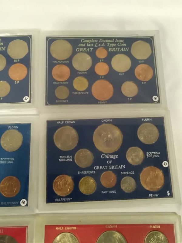 lot 556 6x British coinage sets - Image 5