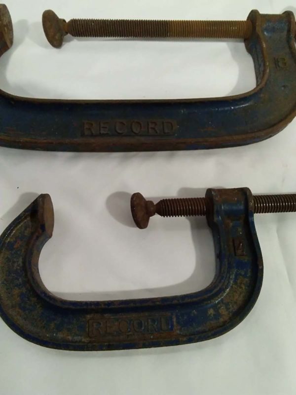 lot 571 2 G Clamps record 8″ & 4″ - Image 2