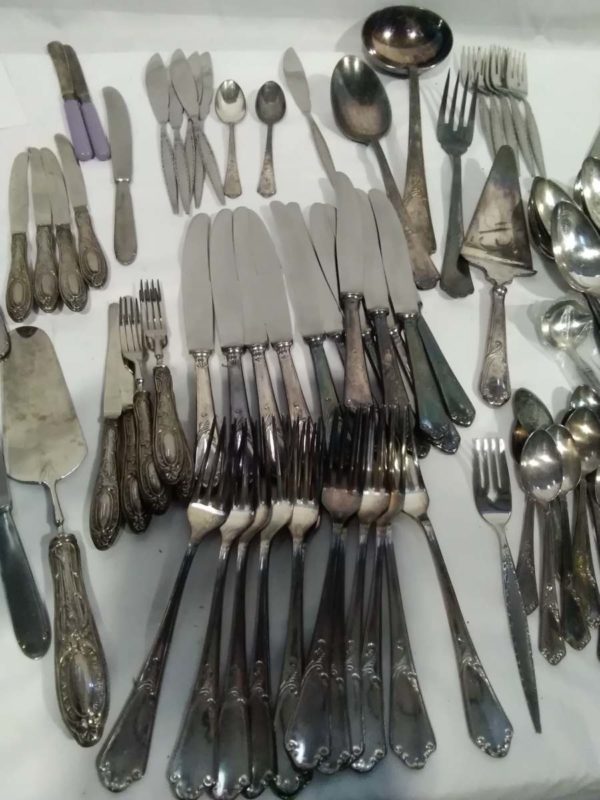 lot 576 vintage cutlery inc some marked ARG 1000 & VM 800 - Image 5