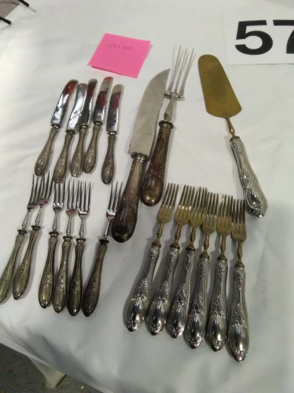 lot 576 vintage cutlery inc some marked ARG 1000 & VM 800 - Image 3