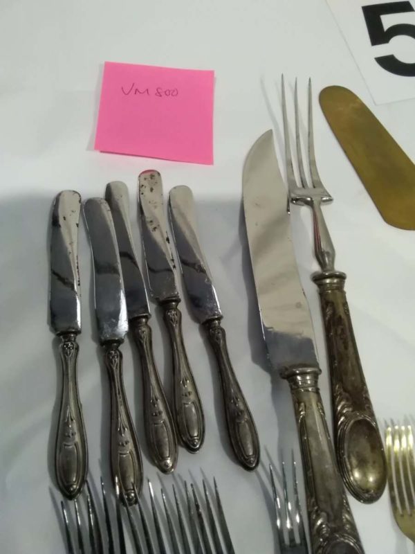 lot 576 vintage cutlery inc some marked ARG 1000 & VM 800 - Image 2