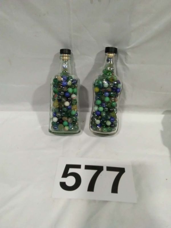 lot 577 2 bottles of marbles