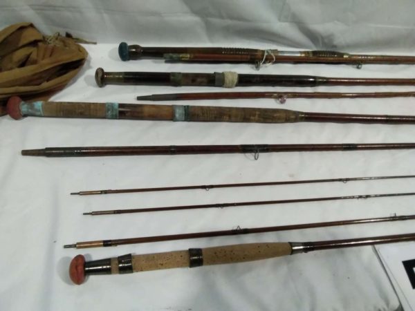 lot 585 vintage / antique fishing rods – 1 split cane & 2 rods - Image 2