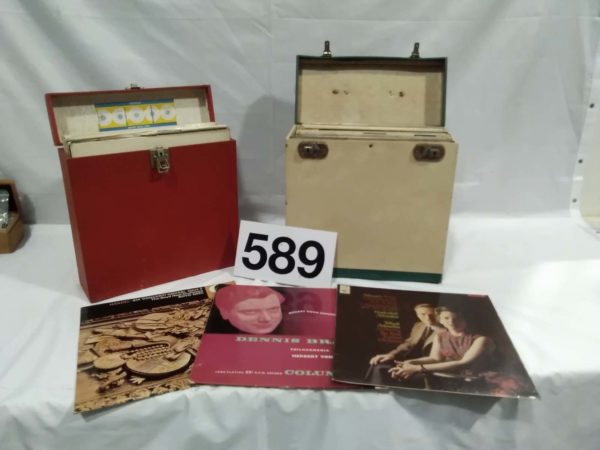 lot 589 2 x boxes of  classic records