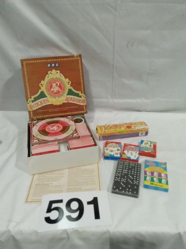 lot 591 various vintage games & antiques roadshow board game