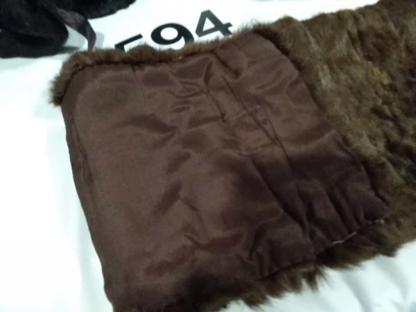 lot 594 vintage coats & stole inc one real fur - Image 3