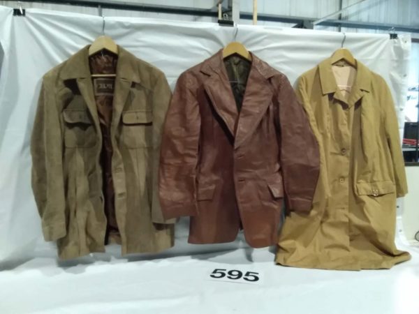 lot 595 3x vintage gentlemans jackets