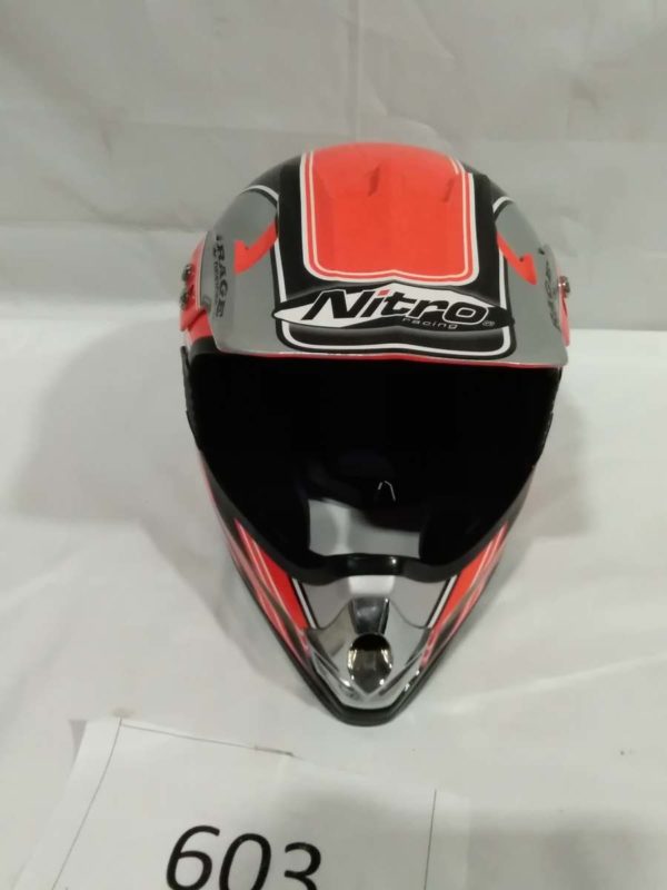 lot 603 Nitro racing rally / off road bike helmet - Image 5