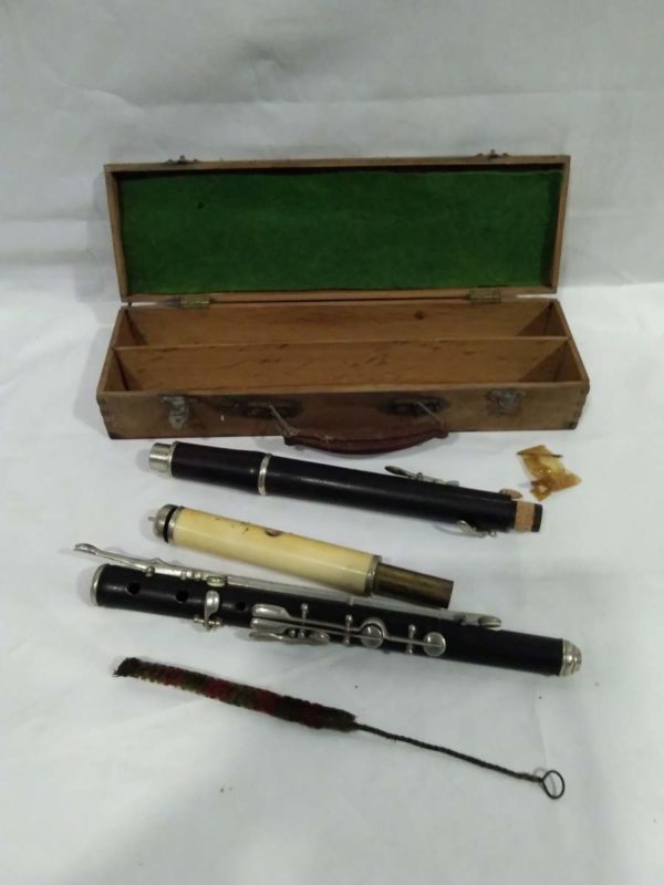 lot 615 Antique Piccolo Flute in wooden case