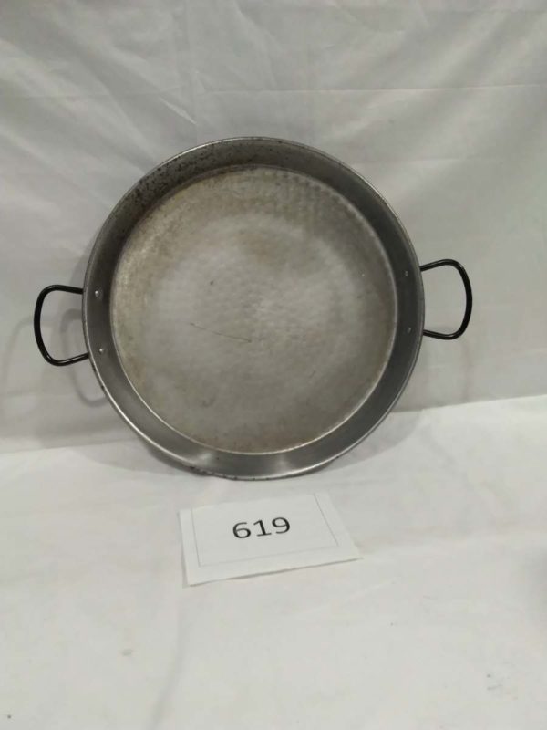 lot 619 large cooking paella pan - Image 2