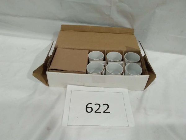 lot 622 Vintage Floral coffee cups and saucers boxed - Image 3