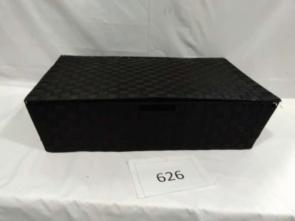 lot 626 Storage Box Black 28″ x18″ x8″